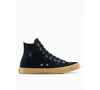 Converse Chuck Taylor All Star Gum Rubber High-Top Shoe Canvas In Black, Size 7 Black 7