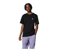 Converse Men's T-Shirt Black Casual T-Shirt with Embroidery Logo L, Black, L