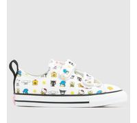 Converse Multi All Star 2V Lo Hello Kitty Girls Toddler Trainers UK 10 (EU 27)