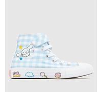 Converse Pale Blue All Star Hi 1V Hello Kitty Girls Junior Trainers UK 12 (EU 30)