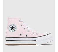 Converse Pale Pink All Star EVA Lift Hi Girls Junior Trainers UK 12 (EU 30)