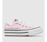 Converse Pale Pink All Star Lo EVA Lift Girls Junior Trainers UK 2 (EU 34)