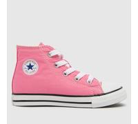 Converse Pink All Star Hi Girls Toddler Trainers UK 6 (EU 22)