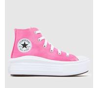 Converse Pink All Star Move Hi Girls Junior Trainers UK 11 (EU 28½)