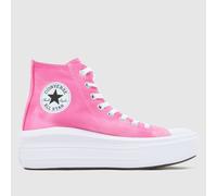 Converse Pink All Star Move Hi Girls Youth Trainers UK 5 (EU 38)