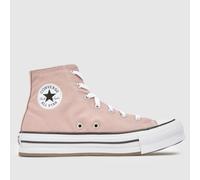 Converse Pink Multi All Star EVA Lift Hi Youth Trainers UK 3 (EU 35½)