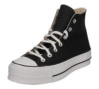Converse Chucks Plateau Black 560845C Chuck Taylor All Star Lift - HI Black White White, Size:38