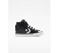 Converse Pro Blaze Strap Leather High-Top Shoe For Kids In Black, Size 10.5