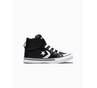 Converse Pro Blaze Strap Leather High-Top Shoe For Kids In Black, Size 11