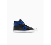 Converse Pro Blaze Strap Leather High-Top Shoe For Kids In Black, Size 5.5