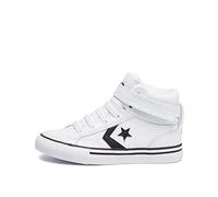 CONVERSE PRO Blaze Strap Leather Sneaker, 10.5 UK White/Black/White