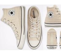 Converse Raffia Chuck Taylor All Star High Top Sneakers Shoes 37.5