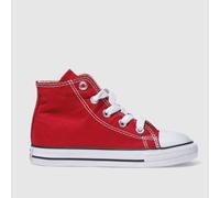 Converse Red All Star Hi Toddler Trainers UK 4 (EU 20)