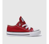 Converse Red All Star Lo Toddler Trainers UK 4 (EU 20)
