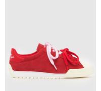 Converse Red Chuck Taylor Lo Girls Youth Trainers UK 4 (EU 37)