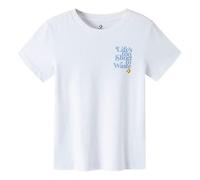 Converse Renew LifeAsia Sizing 's Too Short To Waste Wake-Up Call Graphic Tee 'White' 10022210-A01 XXL