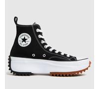 Converse Run Star Hike Hi Trainers in Black & White UK 6.5