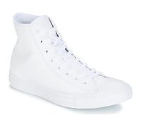 Converse Shoes (High-top Trainers) ALL STAR MONOCHROME CUIR HI in White 4