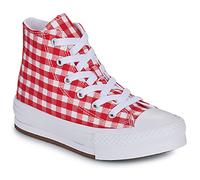 Converse Chuck Taylor All Star Eva Lift Platform Checkered High-Top Shoe Canvas For Kids In White, Size 11 White 11