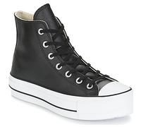 Converse Shoes (High-top Trainers) CHUCK TAYLOR ALL STAR LIFT CLEAN LEATHER HI in Black 6