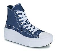 Converse Chuck Taylor All Star Move Platform Doodle Stars High-Top Shoe Canvas For Kids In Indigo, Size 4 INDIGO 4