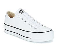 Converse All Star Low Platform White Black Leather - 5 UK