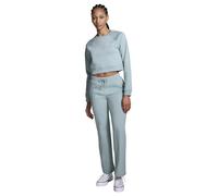 Converse Star Chevron Cropped Crew Neck Sweatshirt Polyester For Women In Green, Size Small Green Small