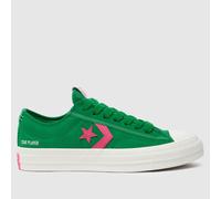 Converse Star Player 76 Trainers in Green Multi UK 3.5