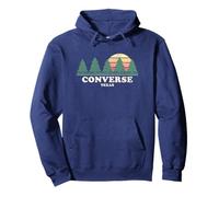 Converse TX Vintage Throwback Tee Retro 70s Design Pullover Hoodie