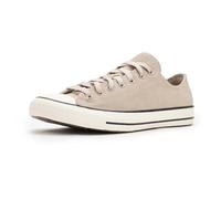 Converse Unisex-Adult Chuck Taylor All Star Colorful Suede Low Top Sneaker, Papyrus/Black/Egret, 9 Women/7 Men