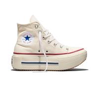 Converse Unisex-Adult Chuck Taylor All Star Lift Double Stack Platform High-top Sneaker, Egret/Egret/Garnet, 11.5 Women/9.5 Men