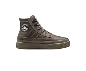 Converse Unisex Brown Leather Boots Chuck Taylor All Star Equip, Coffee brown, 44 EU