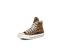 Converse Unisex Chuck 70 Leopard Pony Hair Sneakers, Black/Natural Ivory/Egret, 5.5 Women/3.5 Men