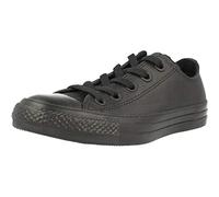Converse Unisex Chuck Taylor Ct as Ox Leather Fitness Shoes, Black Black Mono, 7.5 UK