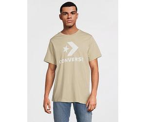 Converse Unisex Go-To Star Chevron Logo Standard Fit T-Shirt, Pale Surplus, Size S, Men Pale Surplus