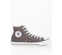 Converse Unisex Hi Top Trainers, Charcoal/White, Size 7, Men Charcoal/White