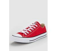 Converse Unisex Ox Trainers, Red/White, Size 8, Women Red/White
