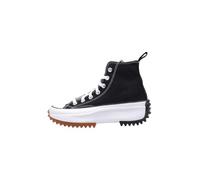 CONVERSE Unisex Run Star Hike Canvas Platform Sneaker, Black White, 4.5 UK