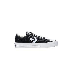 Converse Unisex Star Player 76 Premium Canvas Sneaker, Black White, 5.5 UK