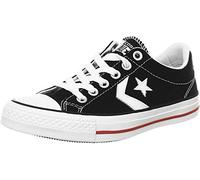 Converse Unisex Star Player 76 Sneaker, Black White, 8 UK
