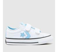 Converse White & Pl Blue Star Player 76 V Toddler Trainers UK 10 (EU 26)