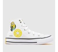 Converse White & Yellow All Star Hi 1V Minions Junior Trainers UK 2 (EU 34)