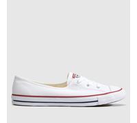 Converse all star ballet lace slip trainers in white UK 6 (EU 40)