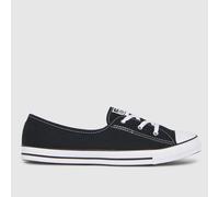 Converse Women's All Star Ballet Lace Slip Trainers in Black & White, Size: 5 UK 5 (EU 38)