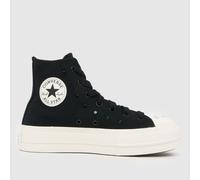 Converse Women's All Star Lift Hi Trainers in Black & White, Size: 4 UK 4 (EU 36½)