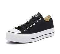 Converse Womens All Star Lift Ox Platforms Trainers Black 4 UK