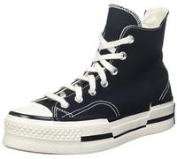 CONVERSE Women's Chuck 70 Plus Canvas Low-Top Sneakers, Black, 5.5 UK