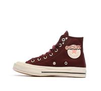 Converse Women's Chuck 70 Scribble Print Logo Trainers, Burgundy, 6 UK