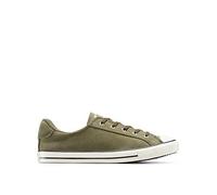 Converse Womens Chuck Taylor All Star Dainty Lucky Suede Low Top, Green, Size 7, Women Green