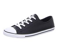 Converse Women's Chuck Taylor All Star Dainty Ox Low-Top Sneakers, Black (Schwarz/Weiß Schwarz/Weiß), 8 UK